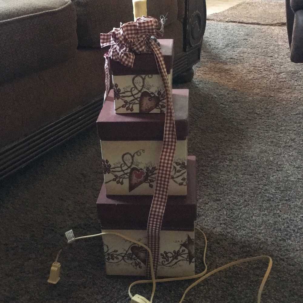 Christmas boxes with Light - Picture 2 of 2